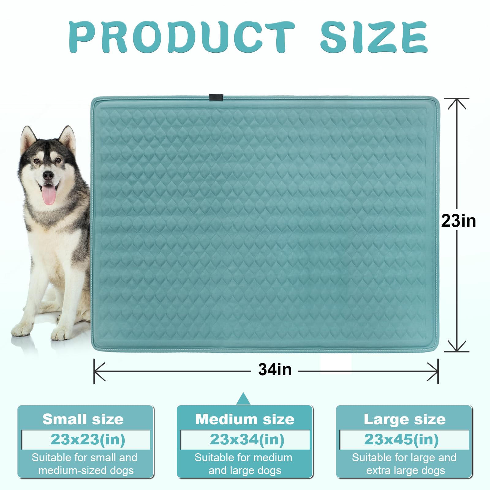 GOLOPET tissu-glace-respirant, surface fraîche pour chien après la sieste.