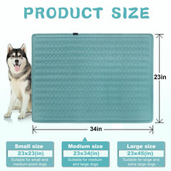 GOLOPET tissu-glace-respirant, surface fraîche pour chien après la sieste.