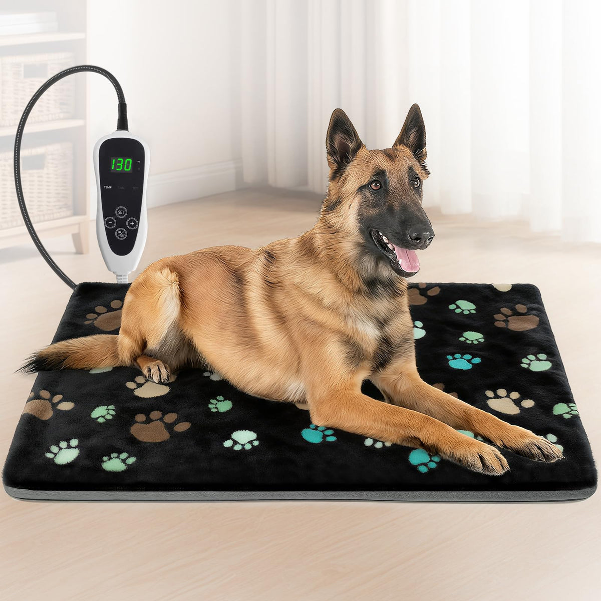 GOLOPET coussin chauffant grand format pour chien, chaleur confortable