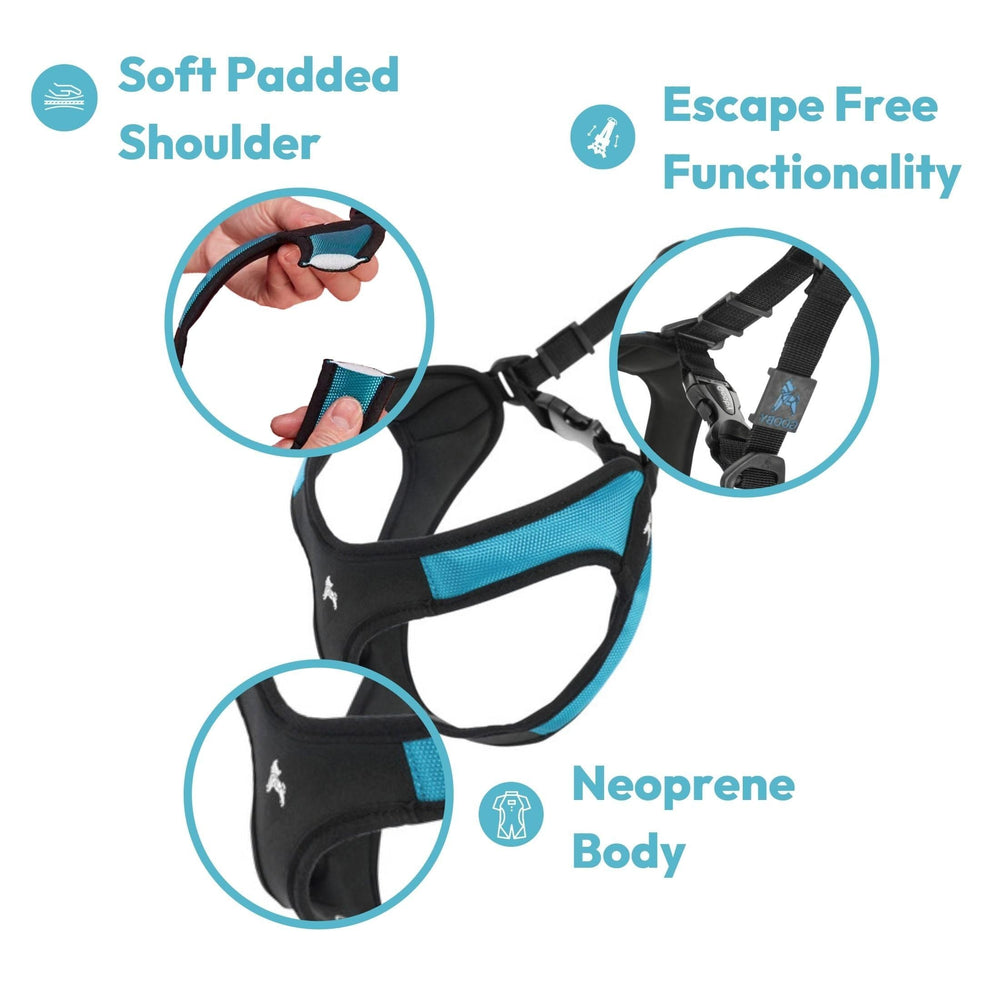 Gooby Escape Free: enfiler facile, harnais rouge pour petites races.