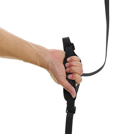 Gooby lanière-poignet noir 6 ft élastique intégré et anneau en D