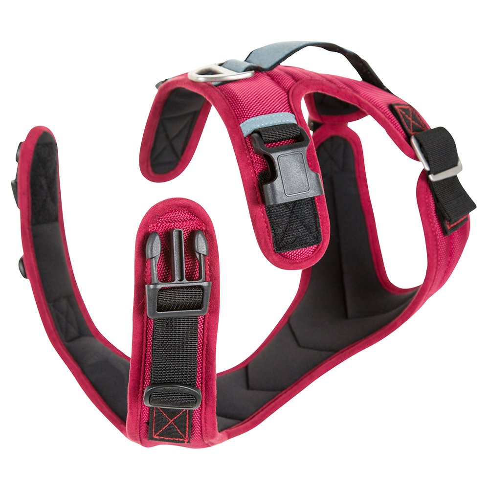 Harnais Gooby Pioneer réglable au cou et à la poitrine pour un ajustement confortable.