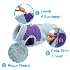 Douceur Sherpa et chaleur enveloppante pour le confort quotidien du chien.