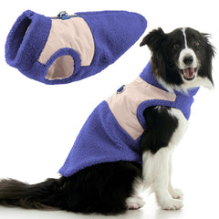 Gooby Zip Up Sherpa Vest violet, vue de face, chaleur douce et confort immédiat.
