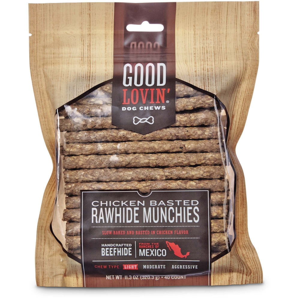 Good Lovin' bouchées cuir brut au poulet, idéal pour occuper votre chien