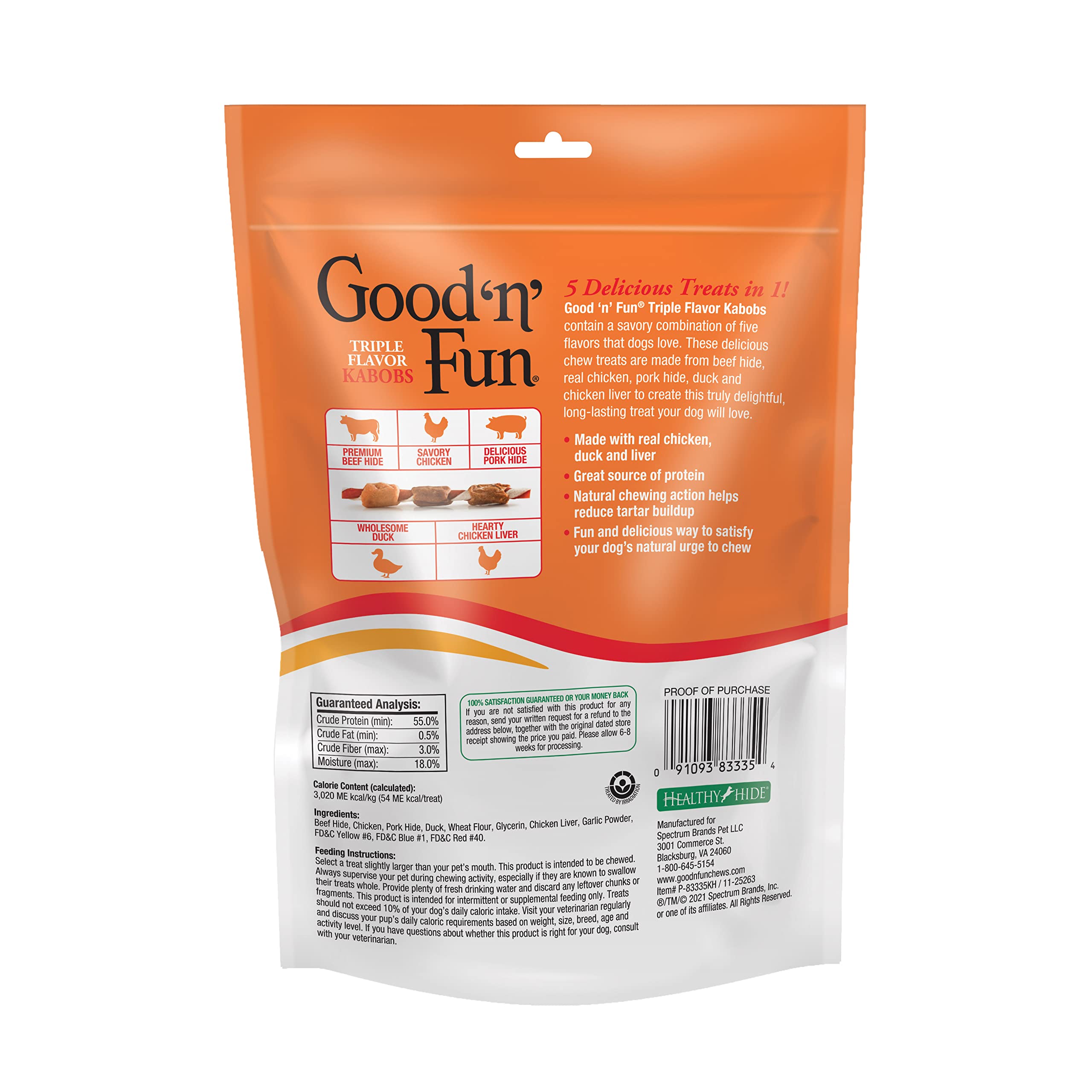 Good'N'Fun broche morde durable porc, texture rassurante pour mâcher et occuper votre chien.
