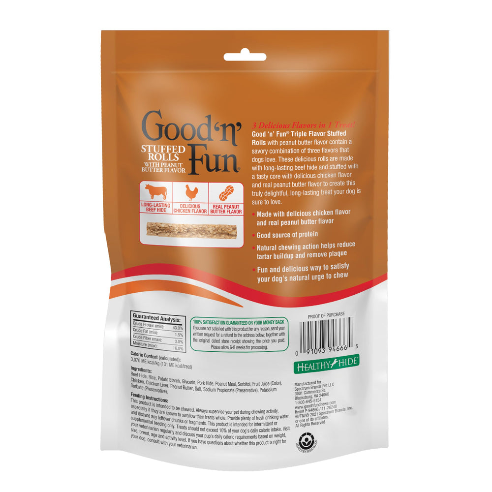 Good ‘n’ Fun Forme roulée amusante, idéale pour sessions de mastication prolongées.