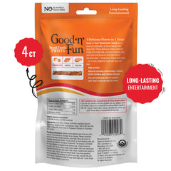GOOD 'N' FUN Steaktastic Twists bouchées longues – idéal pour mâcher durablement.