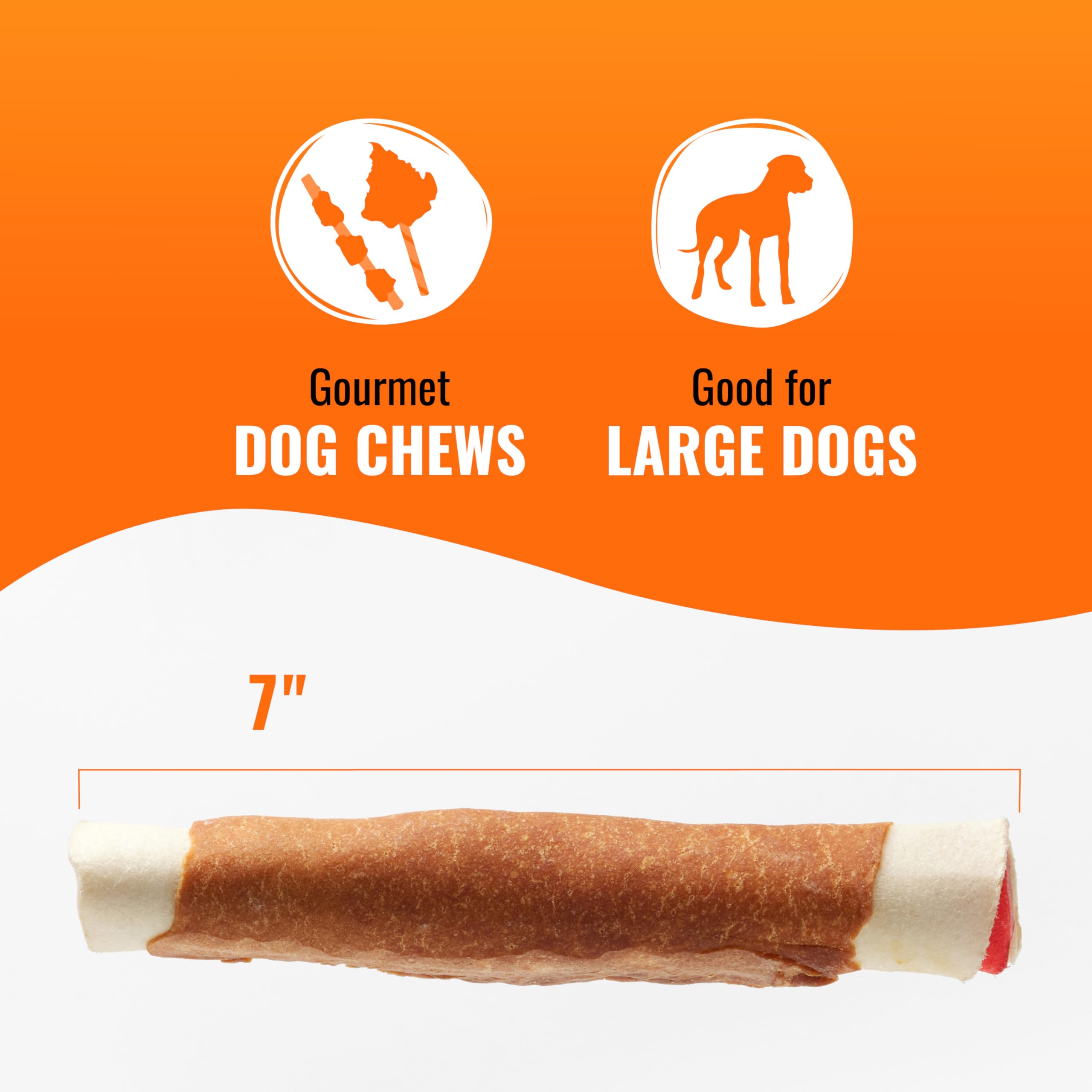 GOOD 'N' FUN Texture ferme favorise la mastication des grands chiens.