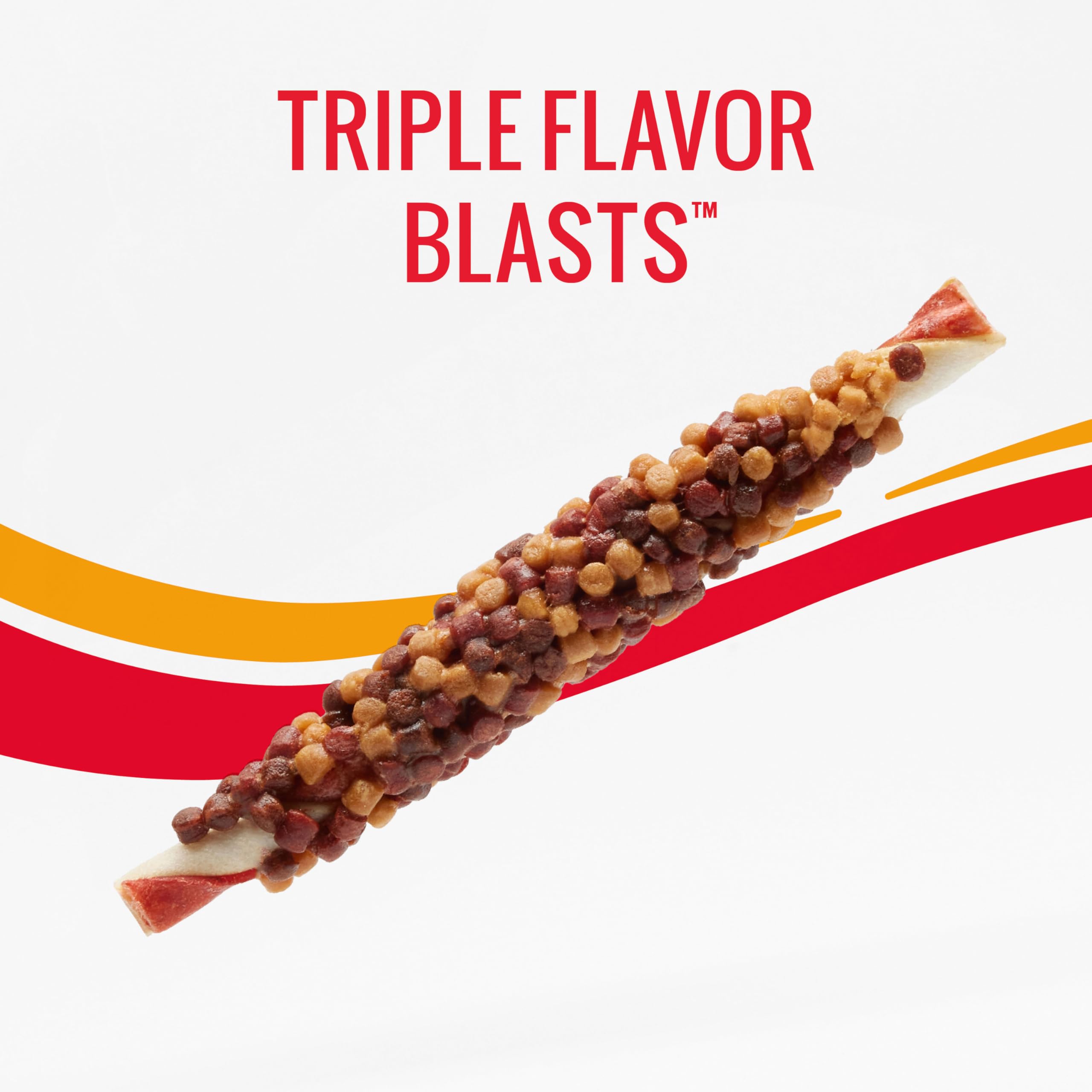 Good'n'Fun Triple Flavor Blasts ingrédients principaux avec poulet et foie pour saveur riche