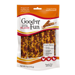 GOOD 'N' FUN Triple Flavor Blasts - Os longue durée pour chien, mâche durable.