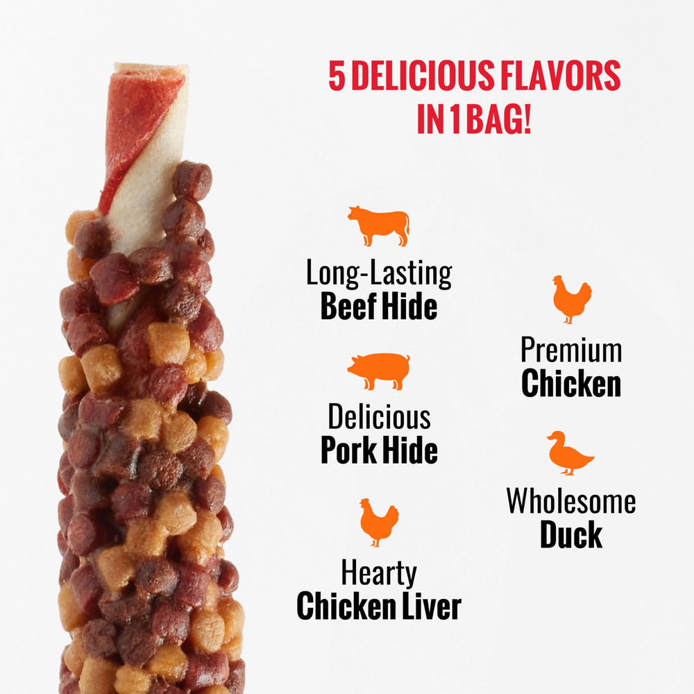 Good'n'Fun Triple Flavor Blasts aide potentielle à limiter le tartre grâce à la mastication
