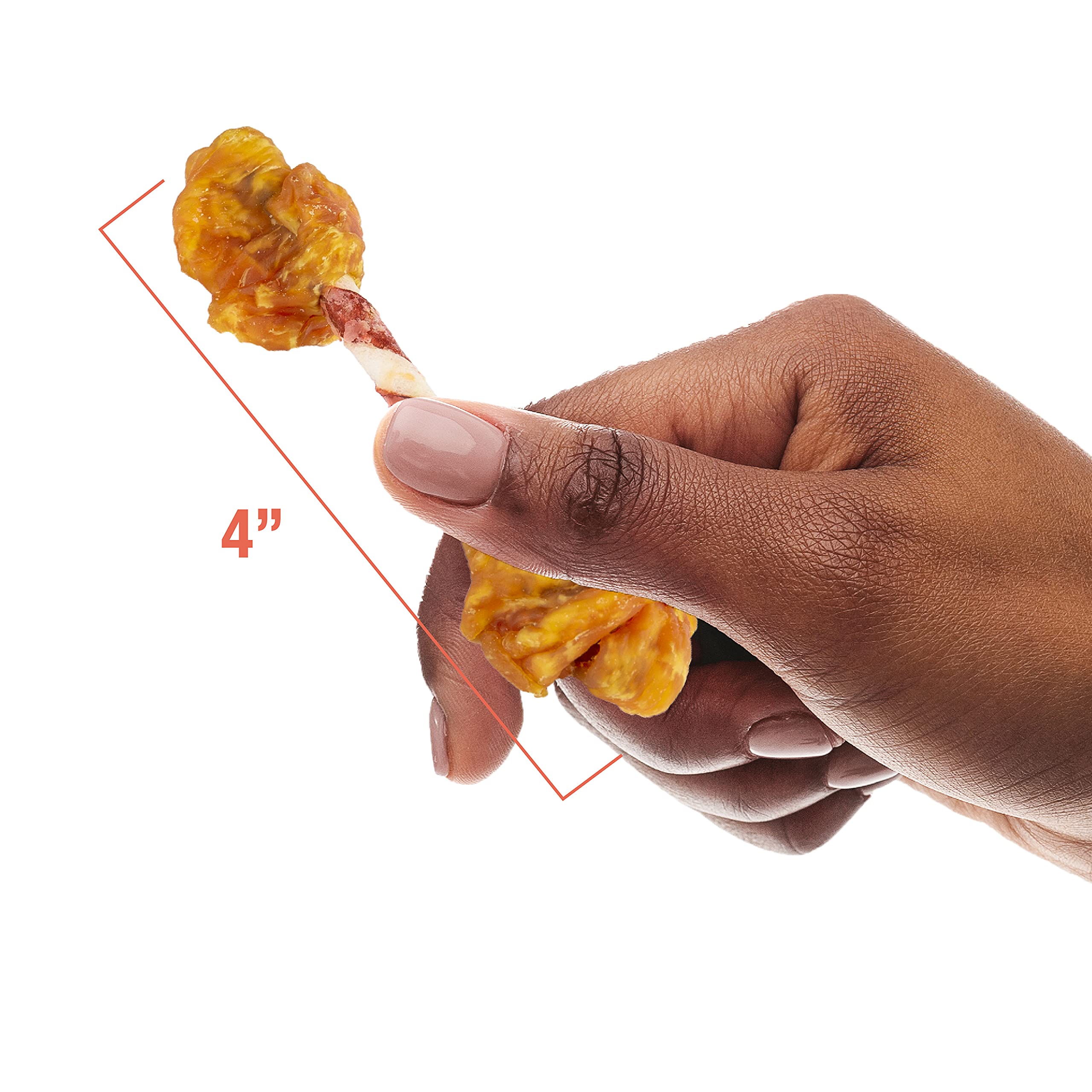 Good 'n' Fun Triple Flavor Double Pops texture-riche-premier-plan : croquant satisfaisant pour chien.
