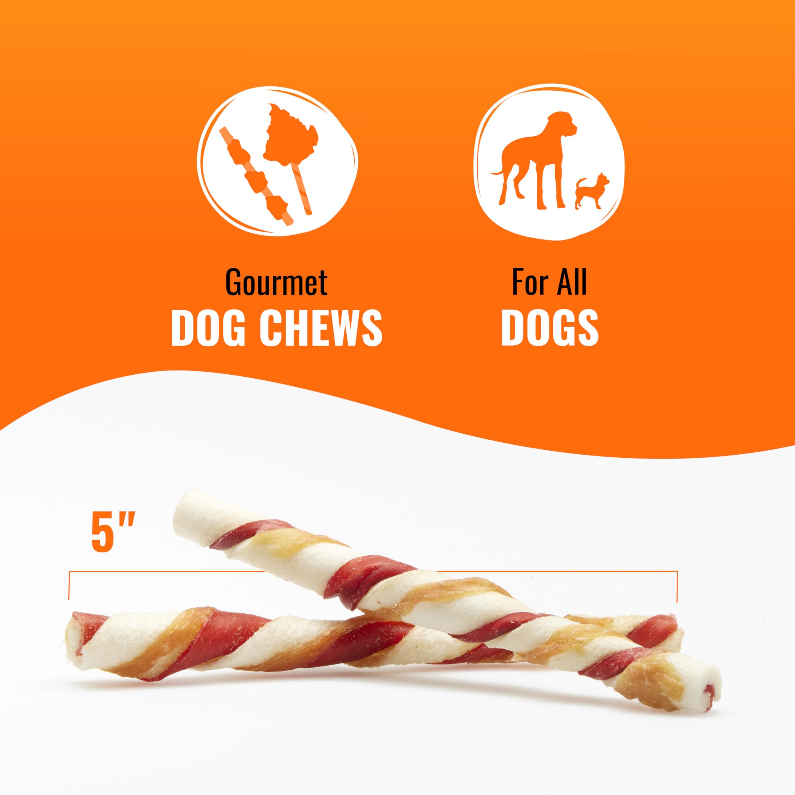 Good 'n' Fun Twists texture riche, option de friandise pour chiens de toutes tailles.