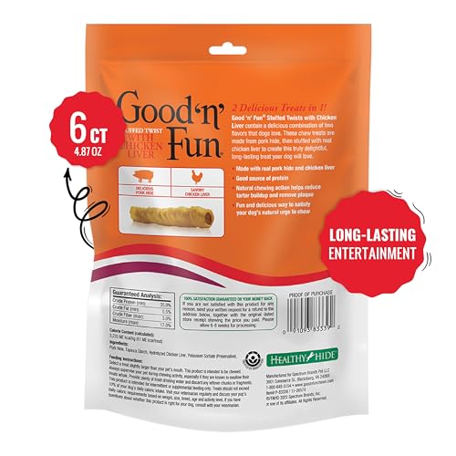 Good 'N' Fun Twists – bouchées foie et poulet, saveur séduisante et longue mastication
