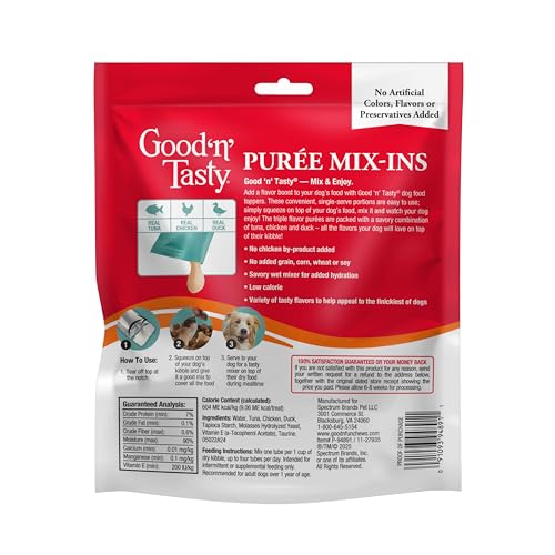 Good ’N’ Tasty Purée Mélange Tube-portion-unique : portions faciles à servir.