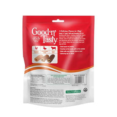 Good ‘N’ Tasty rouleaux canard: texture tendre et croquante, récompense savoureuse pour chien.