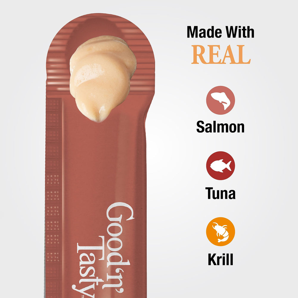 Good N Tasty Spoonables saumon-thon-krill tube, portion unique pour partager