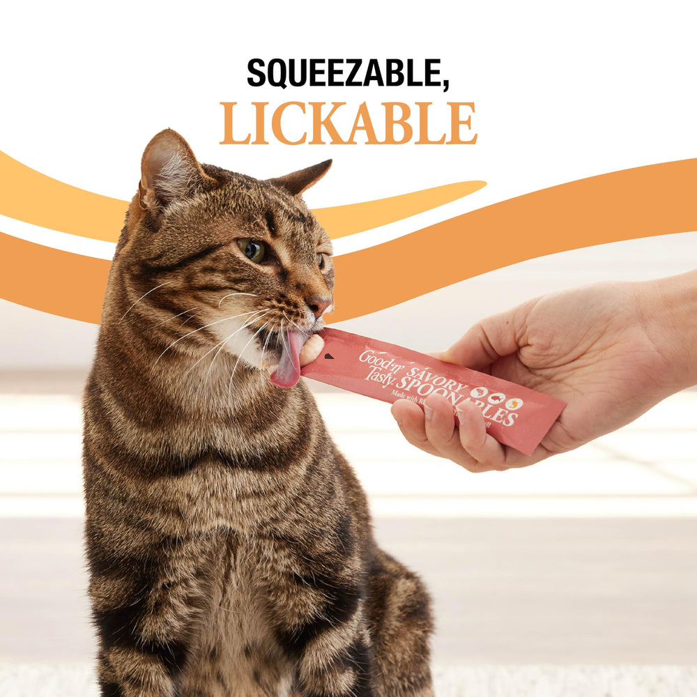 Good N Tasty Spoonables saumon-thon-krill tube avec taurine incluse
