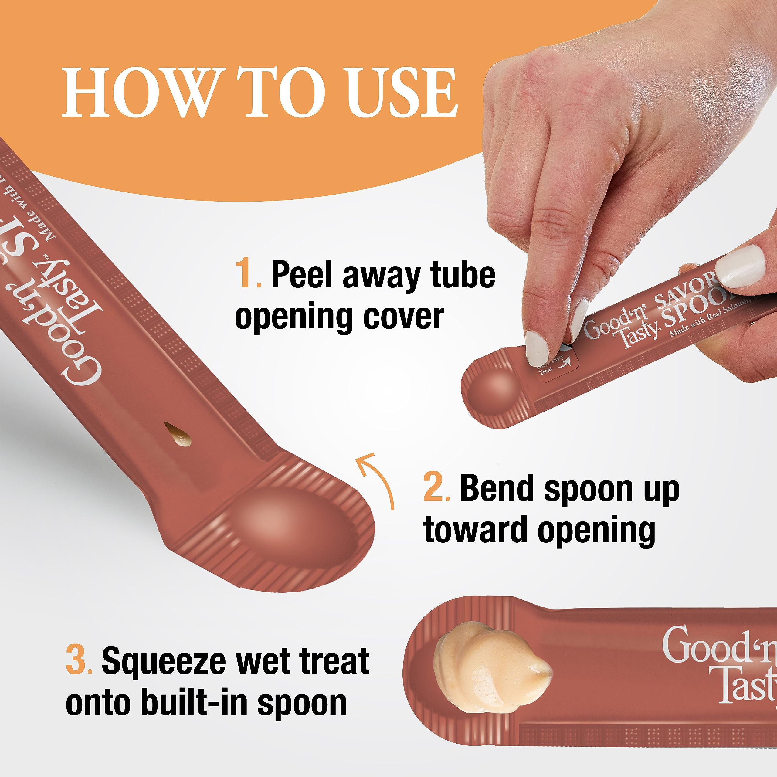Good N Tasty Spoonables saumon-thon-krill tube sans céréales ni soja