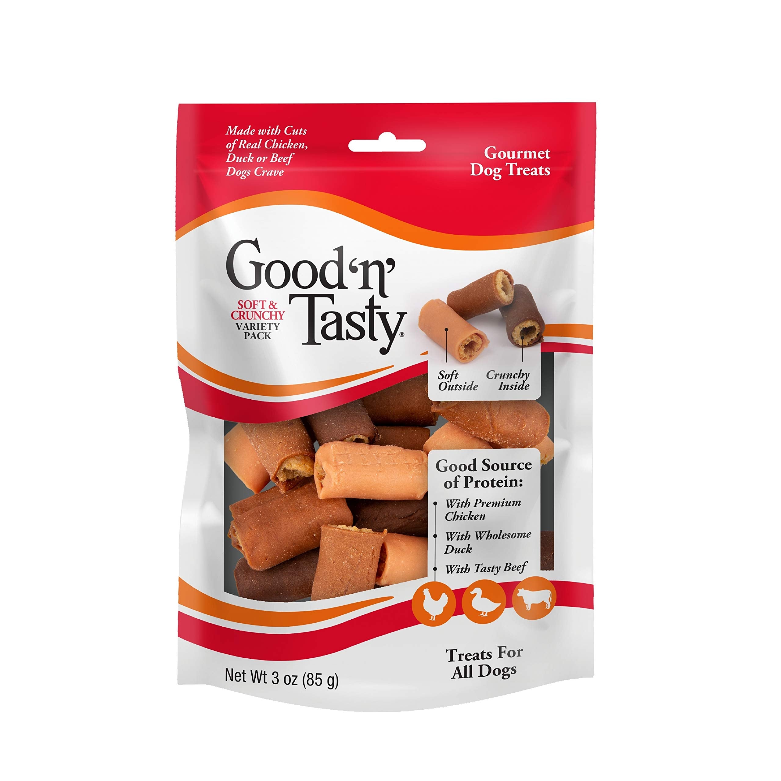 Good ‘N’ Tasty friandises au poulet, texture douce et croquante pour récompenser