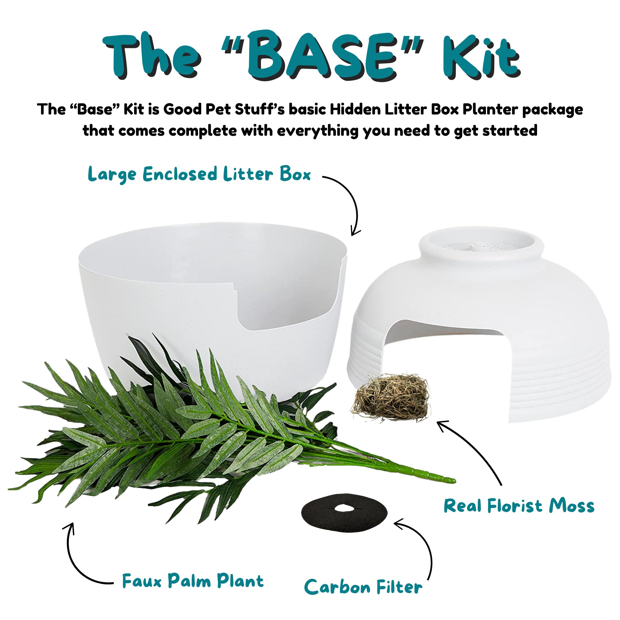 Good Pet Stuff Planter-filtre-charbon-haut : contrôle des odeurs grâce au filtre au charbon