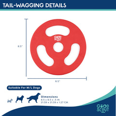 Scout Tugg Frisbee, nettoyage facile avec eau et savon après le jeu.