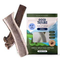 Good Trouble cornes-de-cerf petit-chien ensemble, soutien dentaire naturel et durable