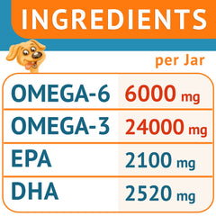 GOODGROWLIES Huile de Saumon – bouchées chien soutien peau et poil.