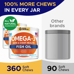 Gros plan sur les friandises Omega3 saumon, texture agréable