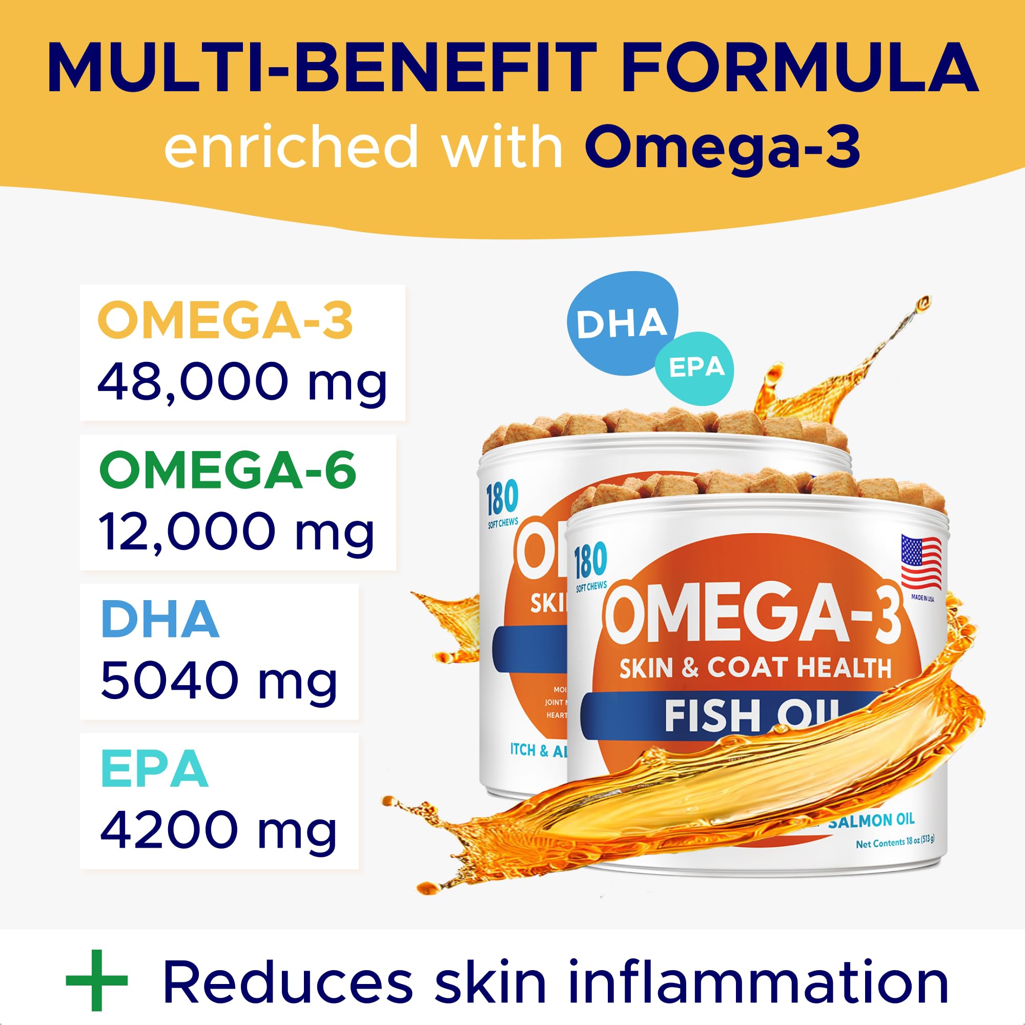 Deux pots Omega3 GOODGROWLIES, format six mois