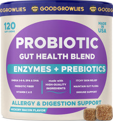 GOODGROWLIES Probiotiques pour Chiens – emballage pratique et usage simple.