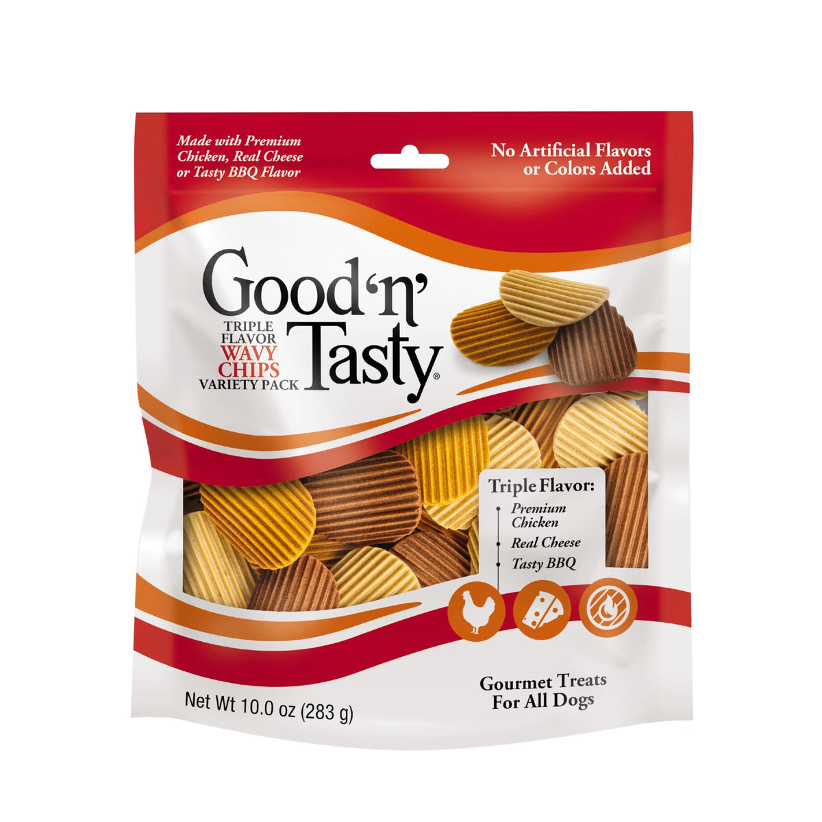 Bonbonne Good n Tasty ensemble triple saveurs ondulées et croquant