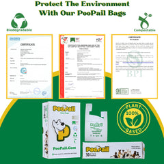 GoodWag sacs crottes biodégradables, matières respectueuses de l'environnement