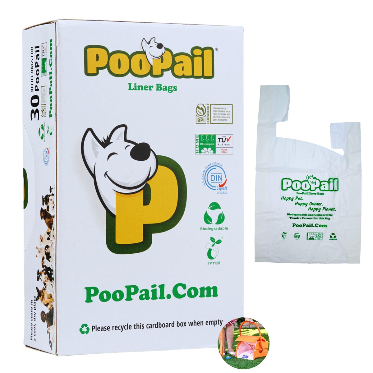 GoodWag sacs crottes chien resistants, emballage visible, pratique lors de la promenade