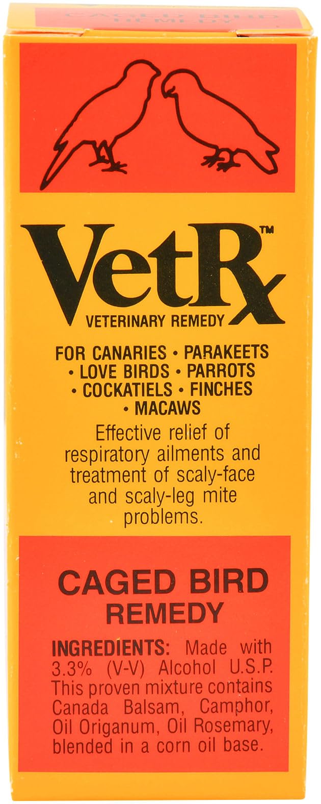 Goodwinol Vet Rx pour oiseau — bouteille, soutien respiratoire potentiel et arôme apaisant.
