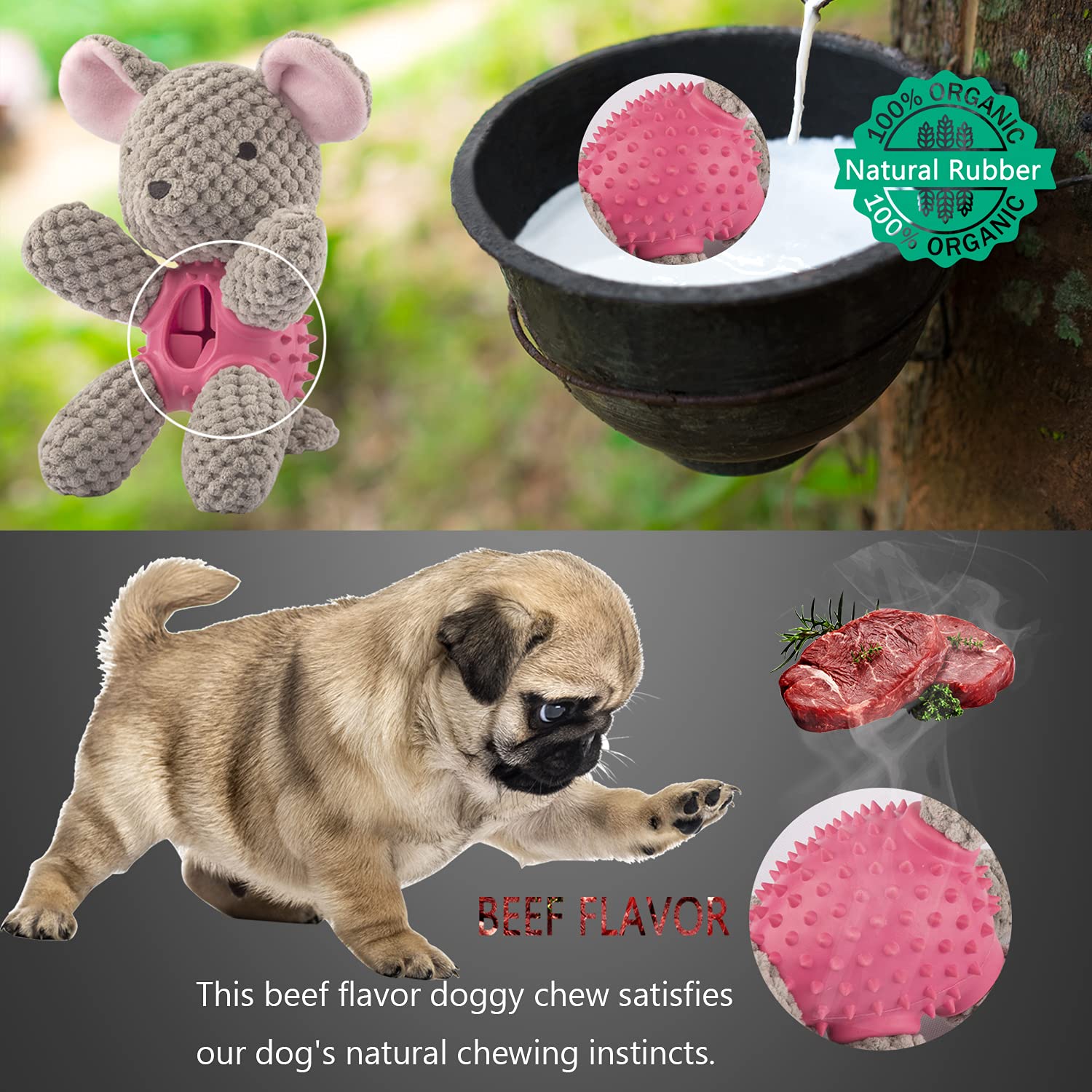 GOOLA jouet-chien-fuite-aliments permet d’ajouter des friandises pour récompenser le comportement.