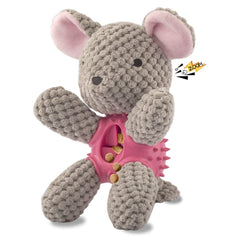 GOOLA jouet-interactif-peluche-sifflement stimule le jeu et la mastication.