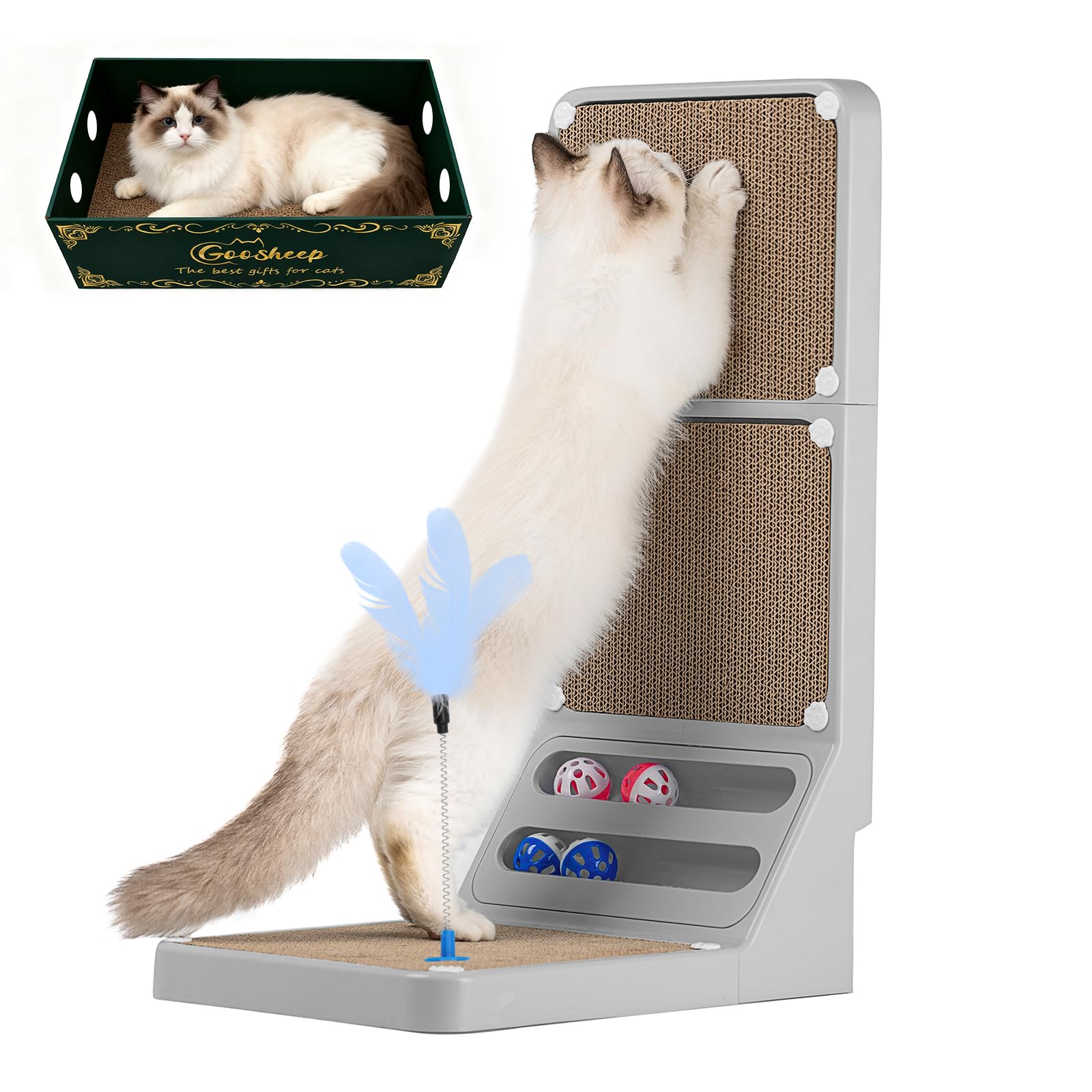 Goosheep grattoir boite carton inverse: double utilisation economique.