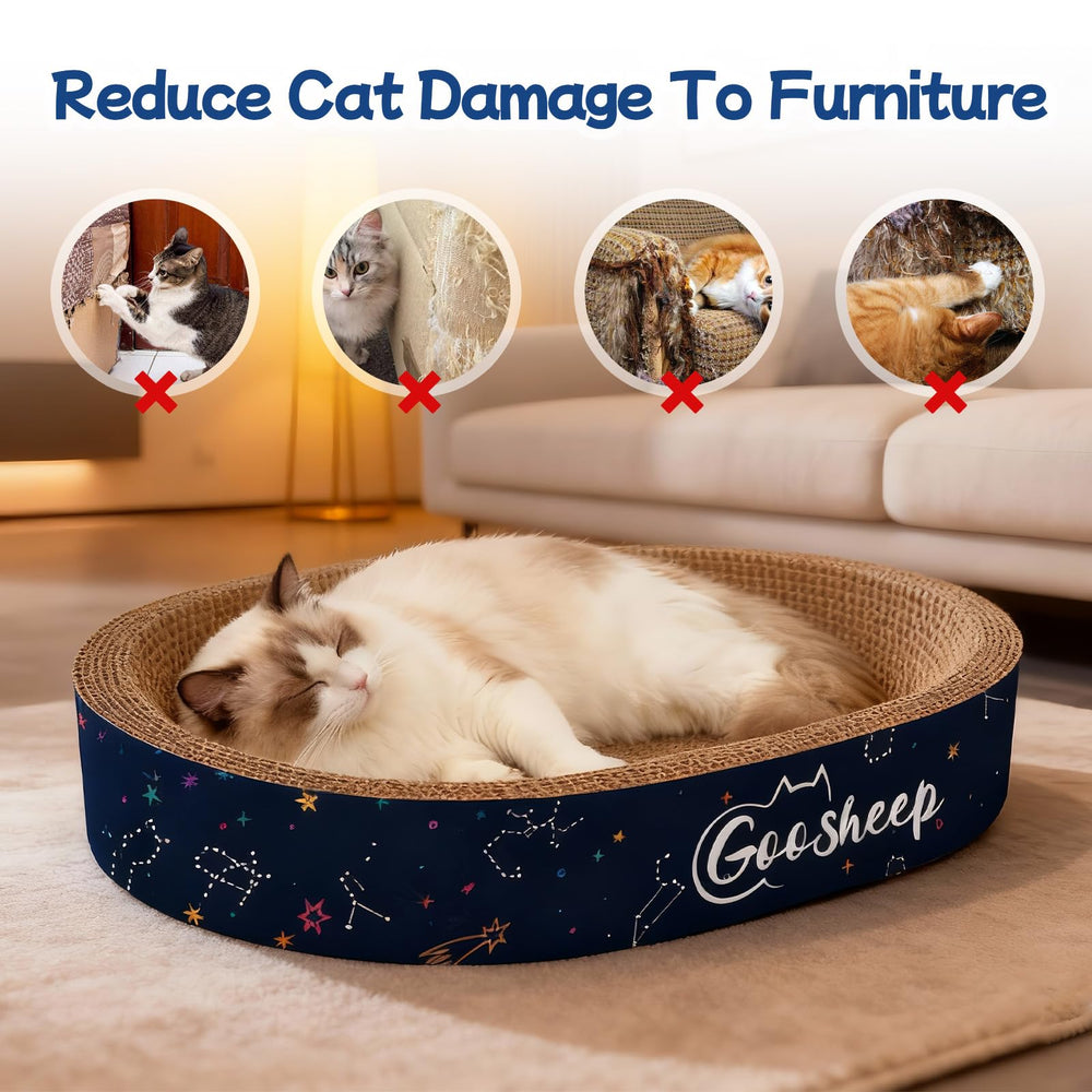 Goosheep coussin ovale chat : espace douillet pour se blottir.
