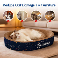 Goosheep coussin ovale chat : espace douillet pour se blottir.