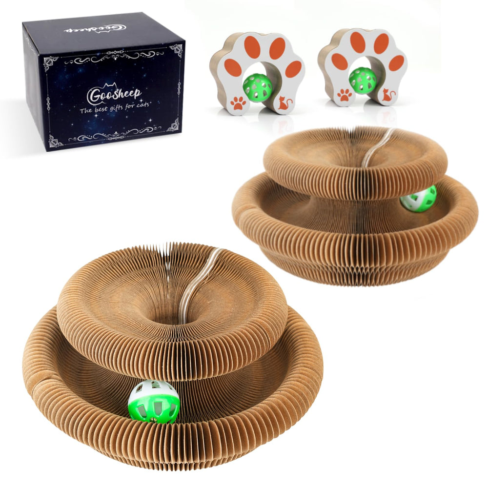Goosheep Kitty Kurlz planche de griffage magique, stimulation ludique pour chat.