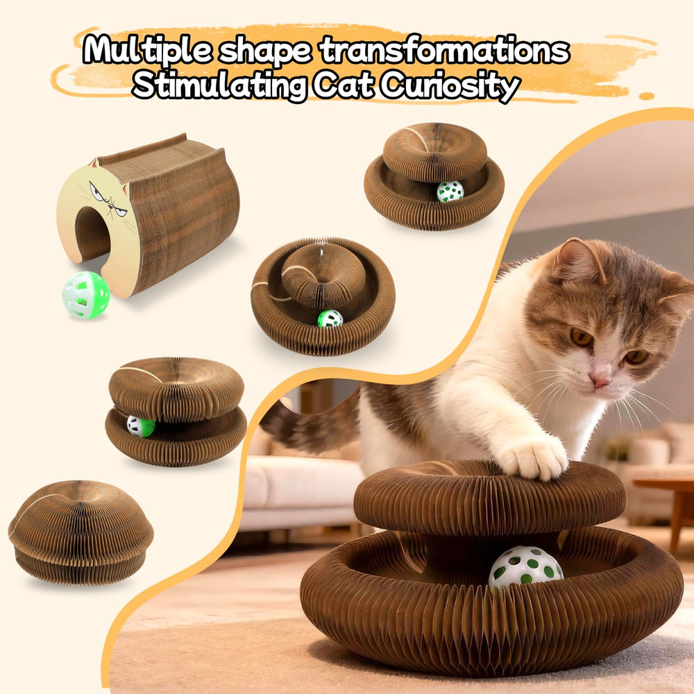 Goosheep Kitty Kurls activité multiple : griffage et jeu.
