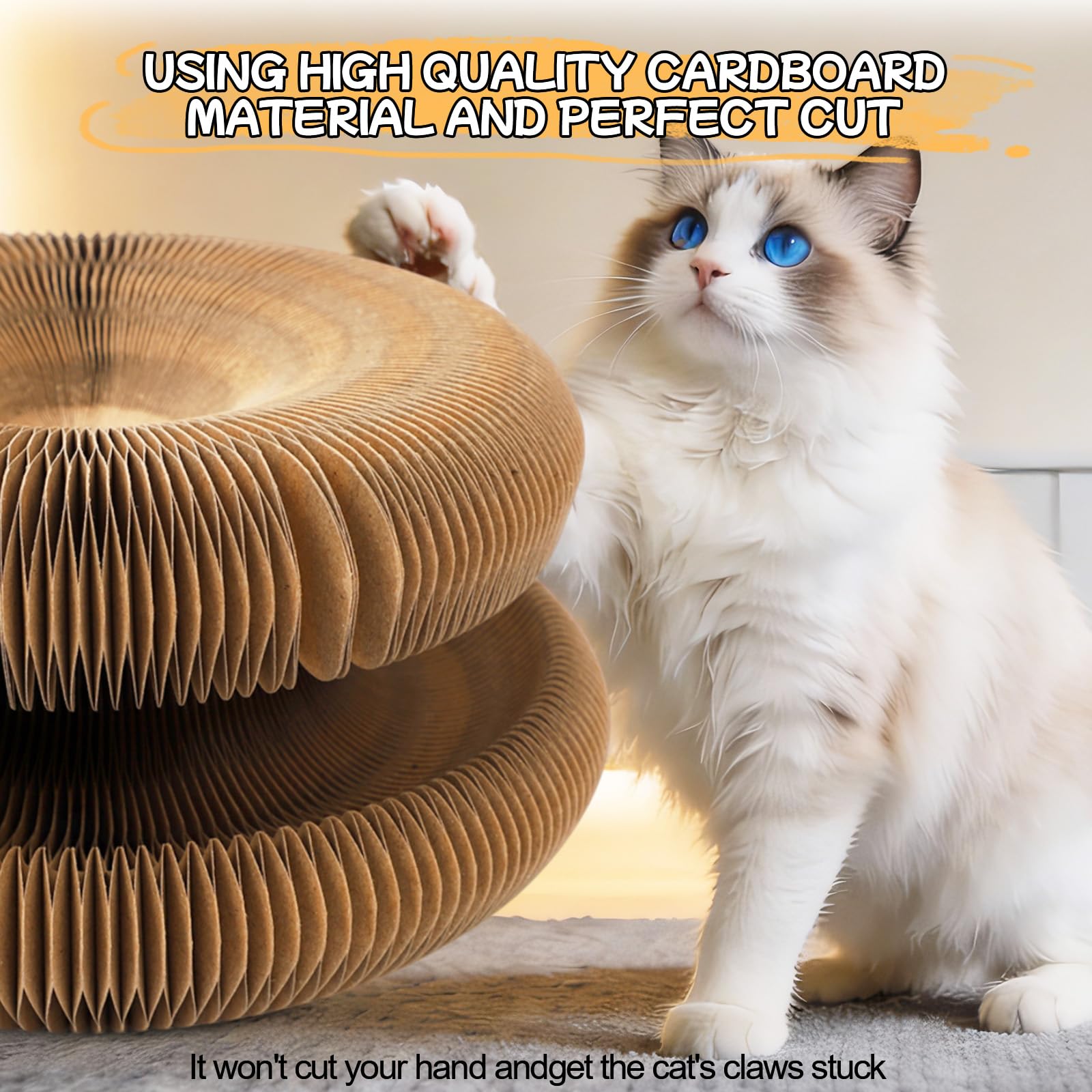 Goosheep Kitty Kurls carton durable résistant aux griffes.
