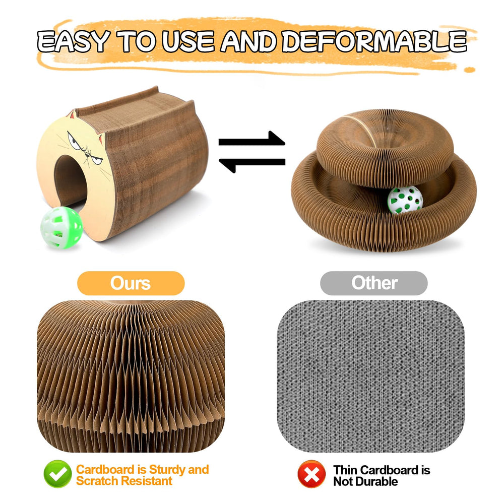 Goosheep Kitty Kurls design vertical économisant l’espace pour les coins.