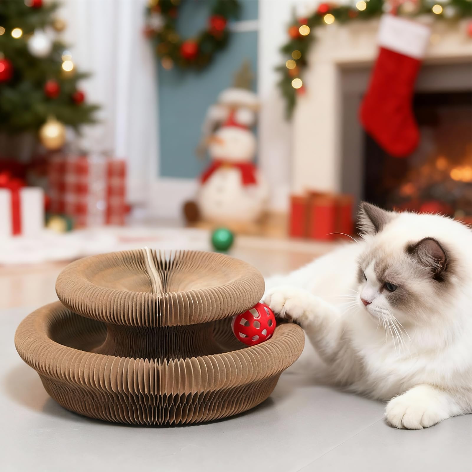 Goosheep Kitty Kurlz: balle avec cloche pour stimuler l’instinct de jeu.