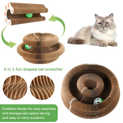 Goosheep Kitty Kurlz: structure accordéon-carton, jeu modulable et polyvalent.