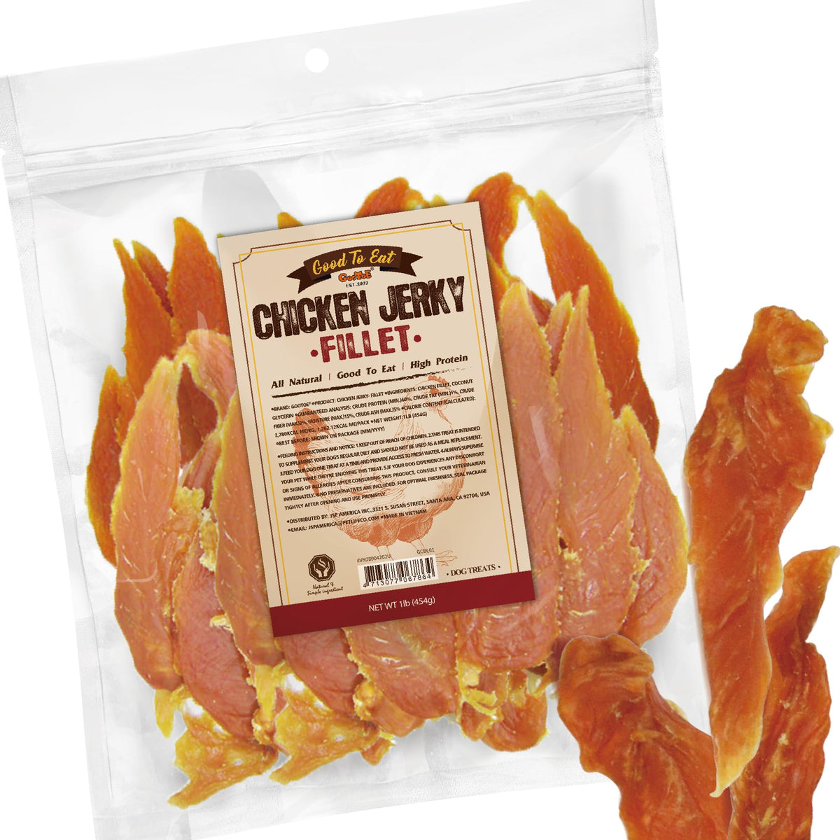 Gootoe bouchées poulet chien : friandises savoureuses pour récompenser l'entraînement.