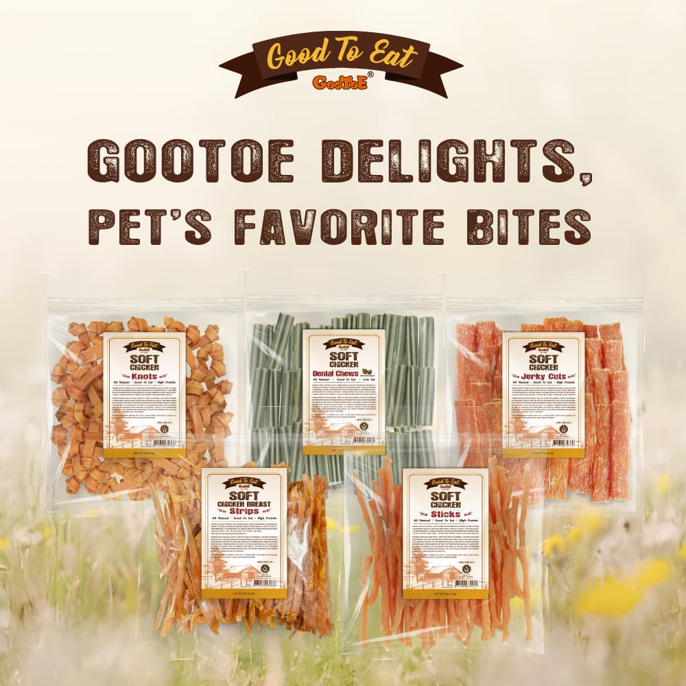 Gootoe: énergie stable grâce à une friandise protéinée pour chiens de toutes tailles.