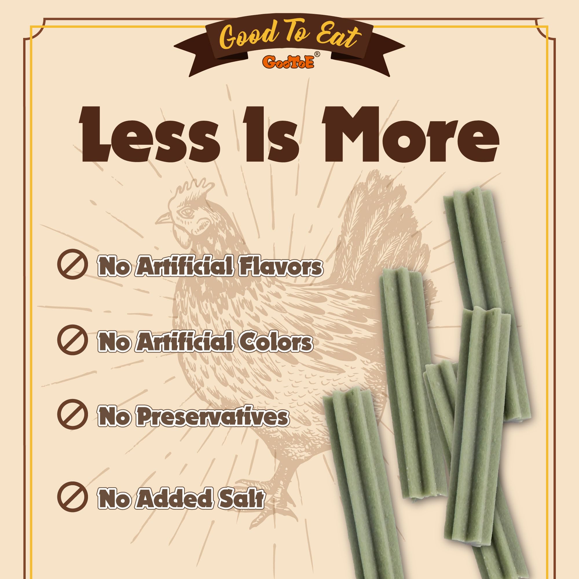 Gootoe friandises molles au poulet, sans gluten et sans céréales.
